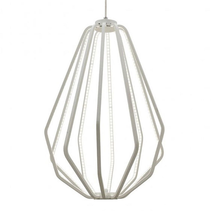 Broadway 40W LED Pendant In White