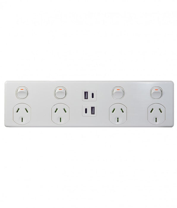 Puma Fully Integrated Quad Powerpoint With 4 USB Ports A+C